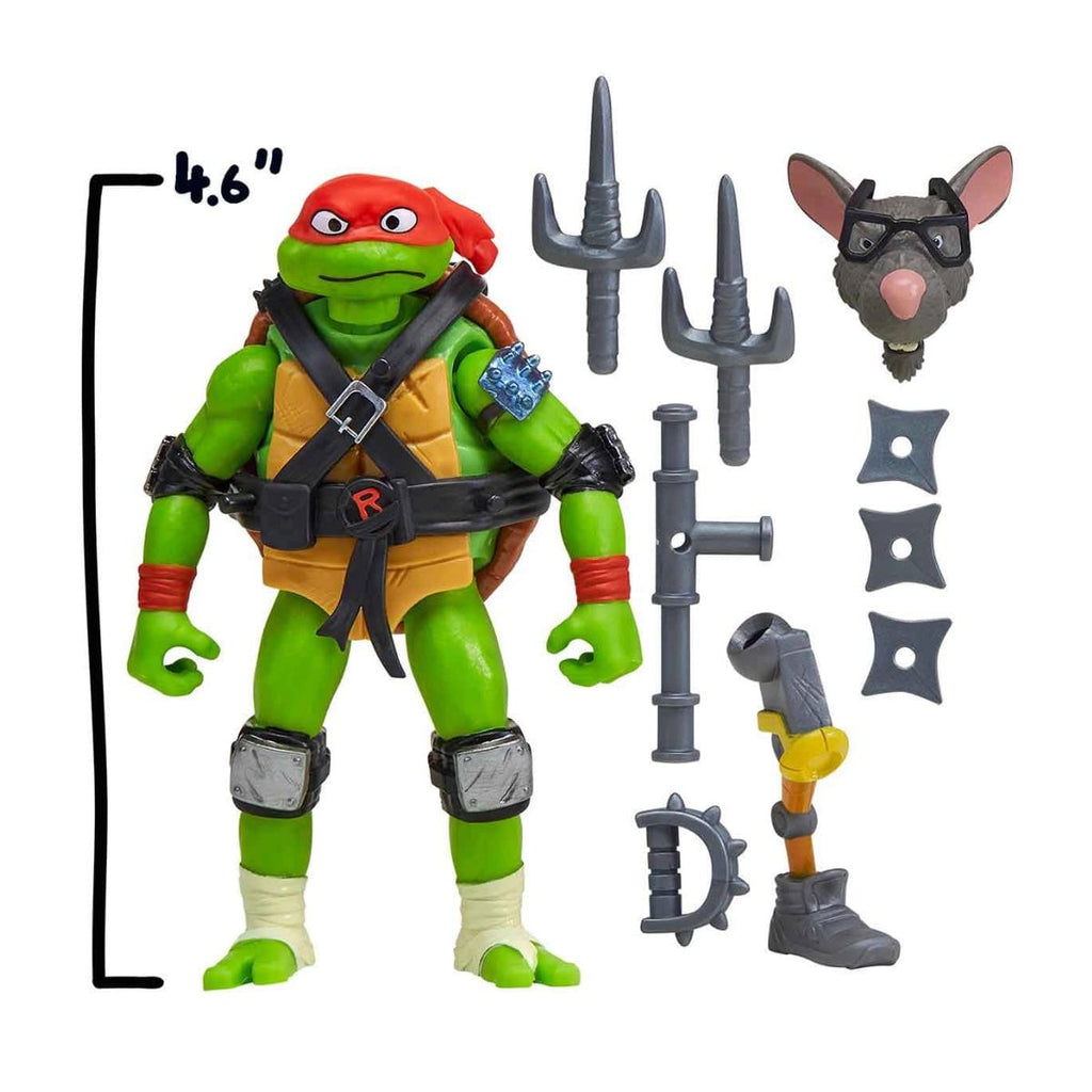 Boneco Raphael Tartarugas Ninja Mutations Original Sunny Brinquedos – Articulado, com Acessórios para Combate e Troca de Peças Interativas