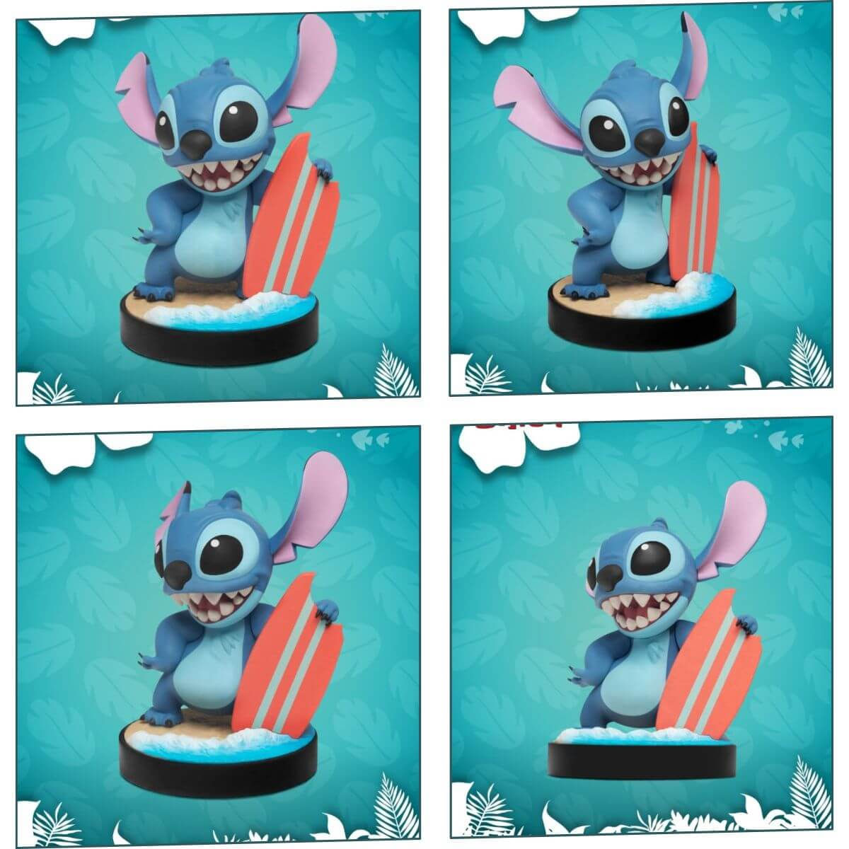 Boneco Colecionável Stitch Surfista Yume Hero Fun Series | Divertido, Colorido e Perfeito para Fãs da Disney e do Verão