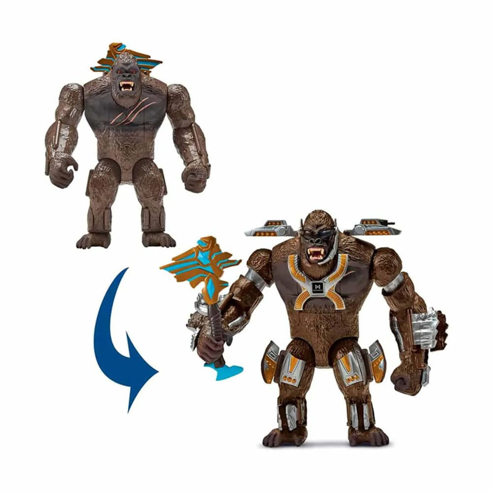 Boneco Titan Tech Kong Godzilla vs Kong Sunny 3553 com Armadura Tecnológica e Acessório Transformável