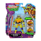 Boneco Colecionável Donatello Tartarugas Ninja com Cabeça Retrátil, Articulado e com Acessórios – 11cm de Altura, Produto Licenciado