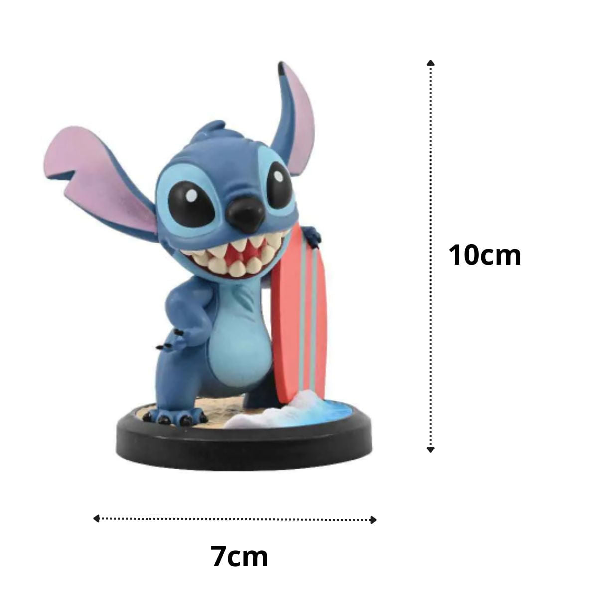 Boneco Colecionável Stitch Surfista Yume Hero Fun Series | Divertido, Colorido e Perfeito para Fãs da Disney e do Verão