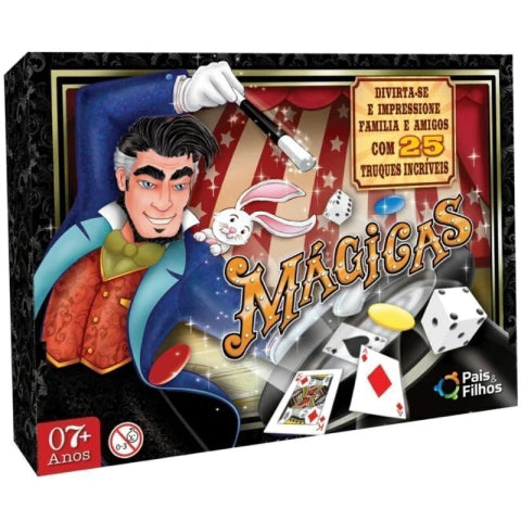 Kit de Mágicas 25 Truques Pais e Filhos