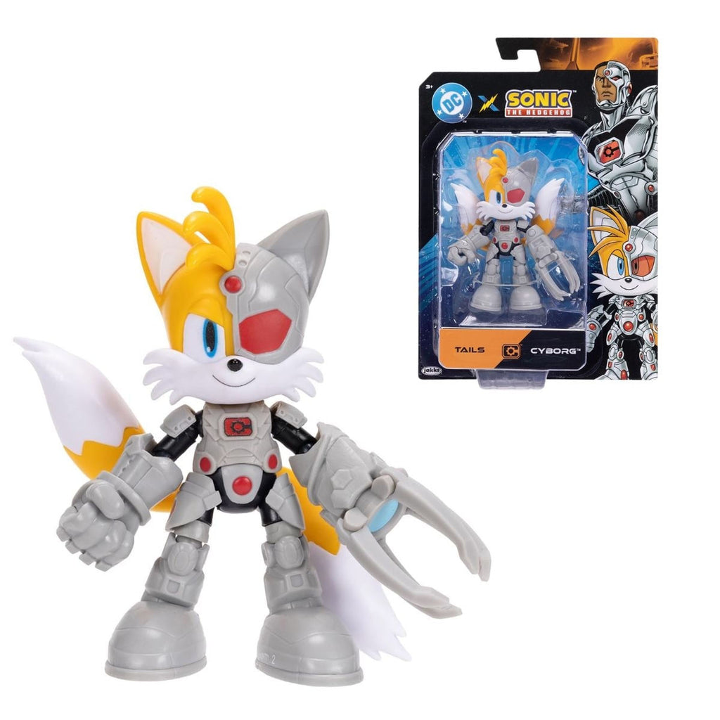 Boneco Tails Cyborg Sonic DC - Action Figure Articulada Colecionável - Sunny