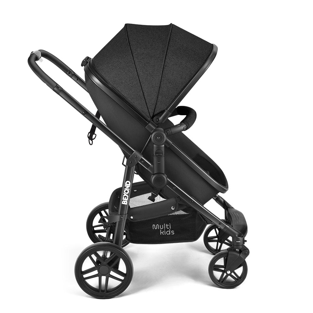Carrinho de bebê Multikids Beyond com berço moíses Preto - BB428OUT [Reembalado]