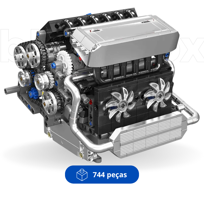 Motor Inline-6 German Motorizado | 744PCS