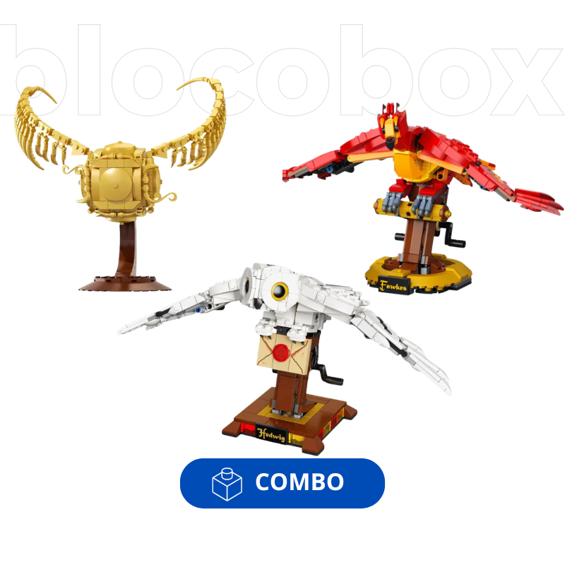 Fênix Fawkes, Coruja Edwiges e Pomo de Ouro | COMBO