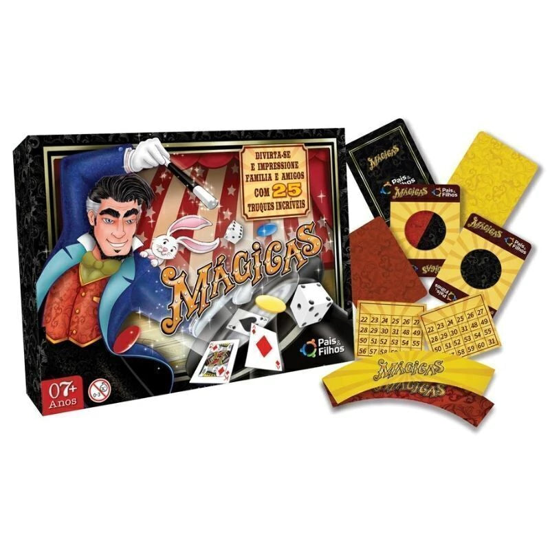 Kit de Mágicas 25 Truques Pais e Filhos
