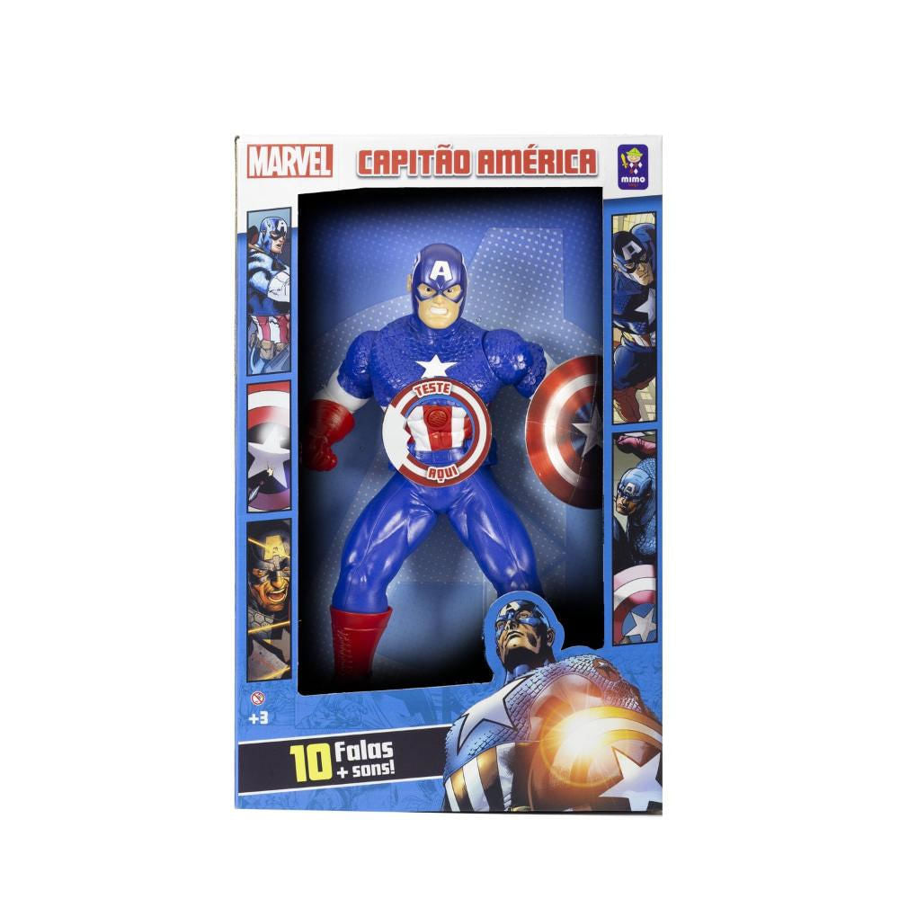 Boneco Capitão América com Frases