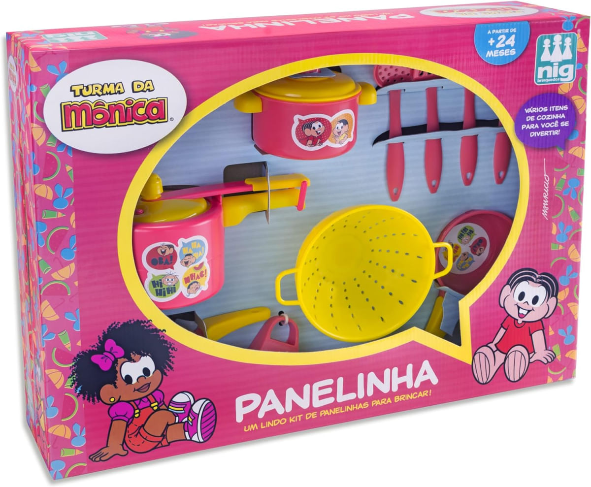 KIT PANELINHAS TURMA DA MONICA - NIG