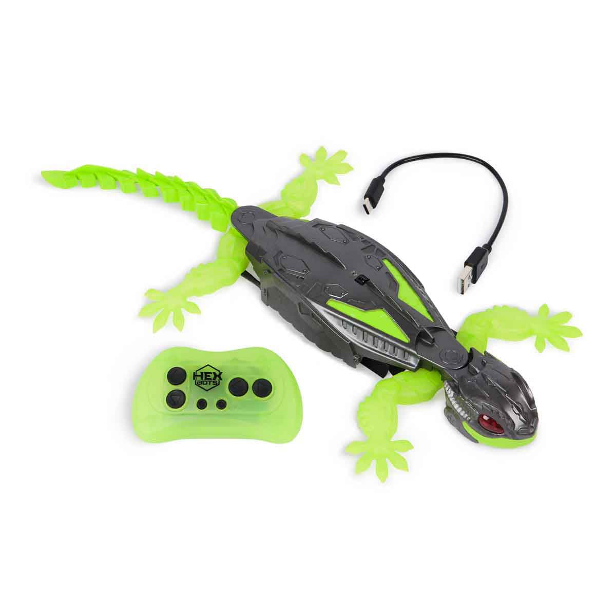 Lagarto Robo Geckosaurus Com Controle Infravermelho Hex Bots
