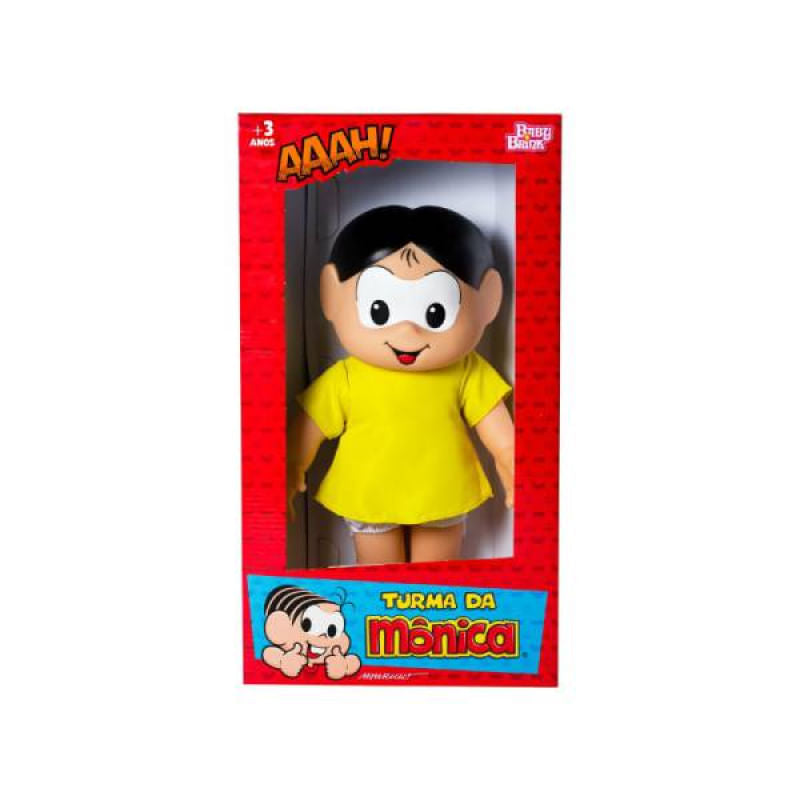 Boneca Magali Clássica Turma Da Mônica Baby Brink 36cm Vinil