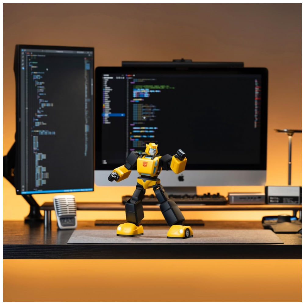 Robosen Transformers G1 Bumblebee: Boneco Robô Transformador com Comandos de Voz, Movimentos Programáveis e Efeitos Sonoros Autênticos