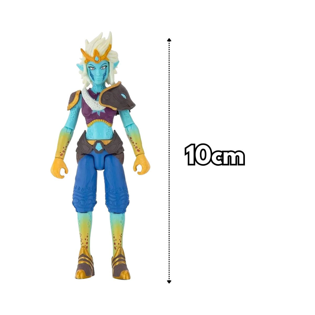 Figura Articulada Roblox Sea Serpent Sunny 10cm com Tridente, Espada e Código Virtual