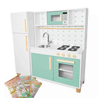 Kit Cozinha Infantil com Geladeira Verde Claro