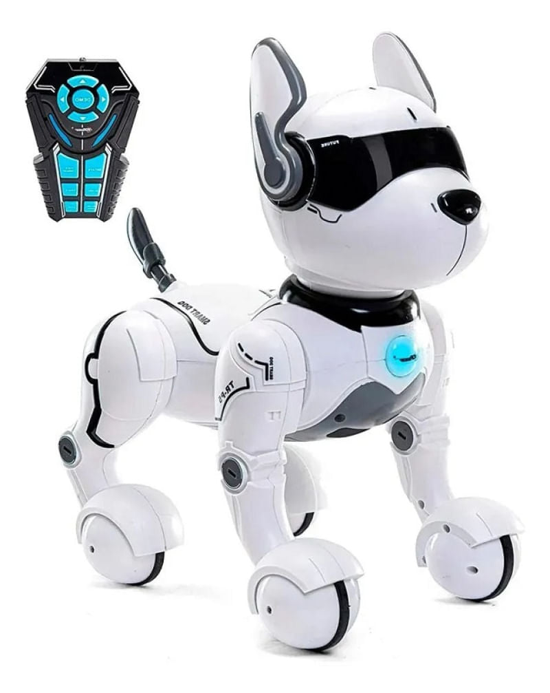 Cão Cachorro Robô Interativo 25 CM Smart Pet Mascote Multifuncional Com Controle Remoto – Candide