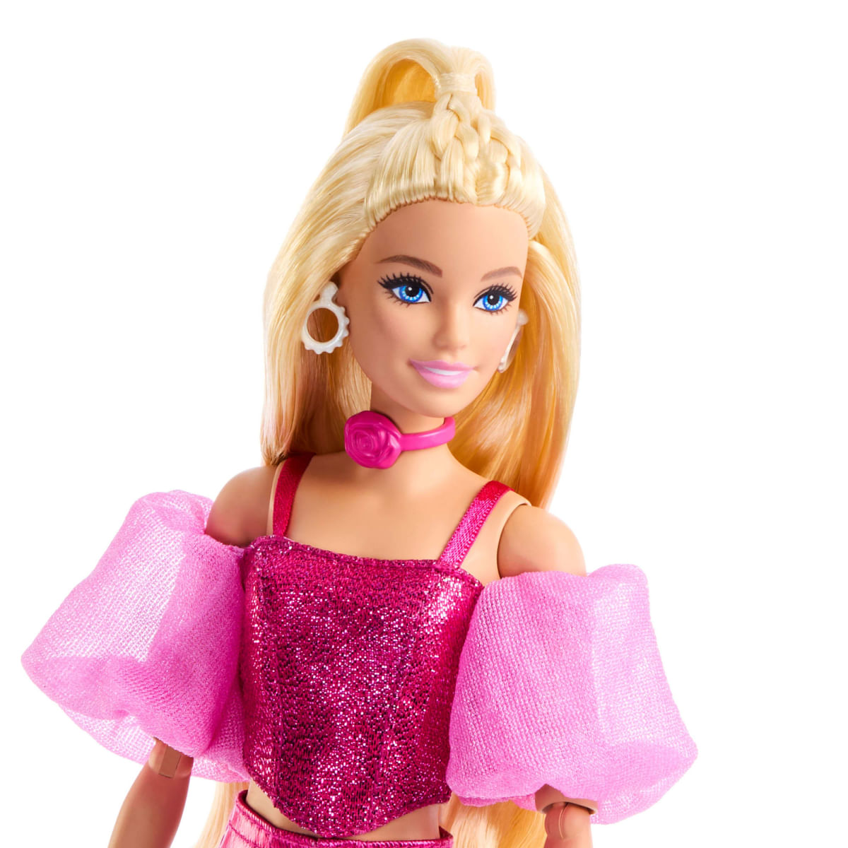 Boneca Barbie Deluxe Style #5 Loira Roupa Pink - Mattel