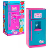 Geladeira De Brinquedo Com Acessórios Luz E Som Cor Rosa e Azul