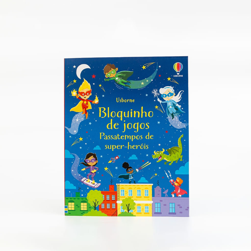 BLOQUINHO DE JOGOS - PASSATEMPO DE SUPER-HERÓIS