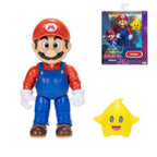 Boneco Articulável Mario 12cm Super Mario Galaxy Movie Com Estrela Luma Sunny
