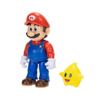 Boneco Articulável Mario 12cm Super Mario Galaxy Movie Com Estrela Luma Sunny