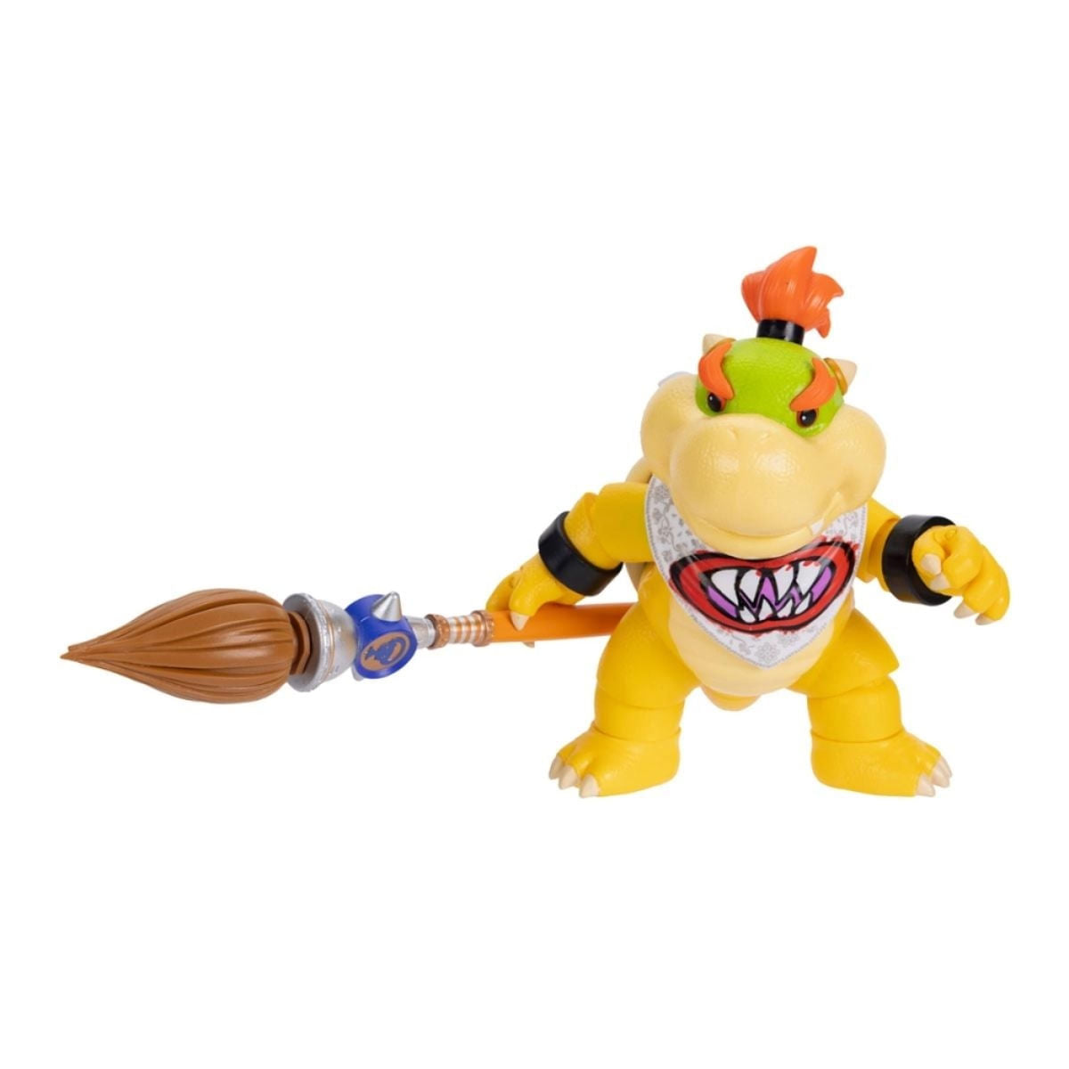 Boneco Articulável Bowser Jr 14cm Super Mario Galaxy Movie Com Cetro Sunny