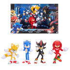 Pack 4 Bonecos Sonic The Hedgehog 3 Articulados Sonic Shadow Tails e Knuckles