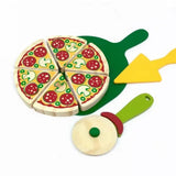 Kit Pizza Coleção Comidinha de Madeira Infantil