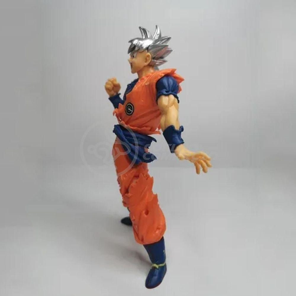 Boneco Goku Instinto Superior Branco Dragonball Z Super 20Cm