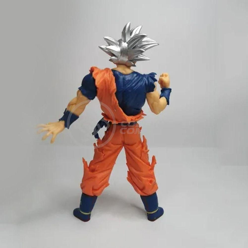 Boneco Goku Instinto Superior Branco Dragonball Z Super 20Cm