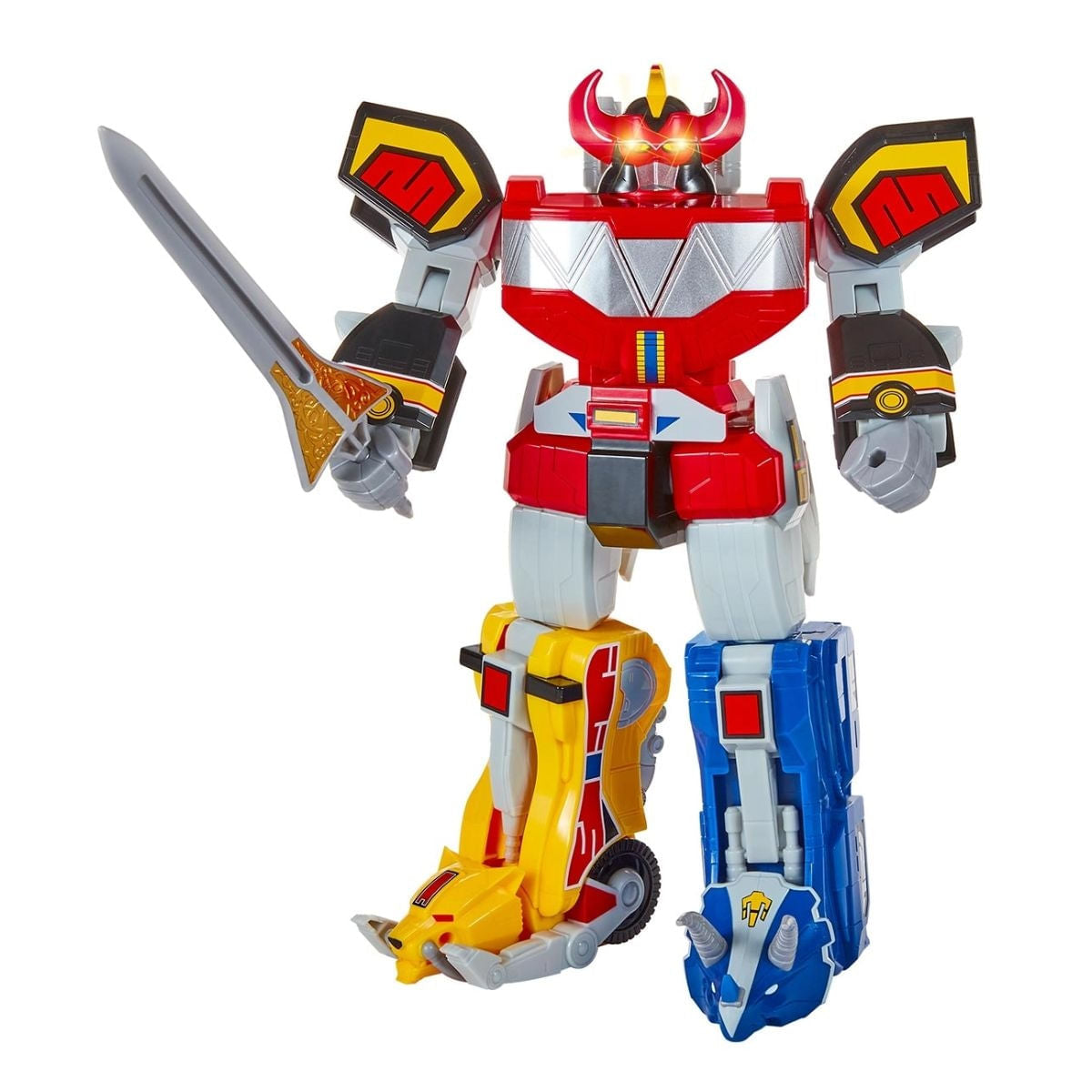Megazord Power Rangers Com Luz Som Espada Original Oficial Interativo