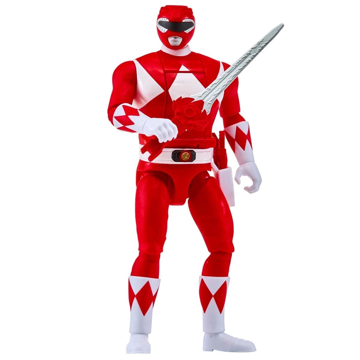Boneco Power Rangers Ranger Vermelho Morfável Auto Morphin Com Espada Sunny