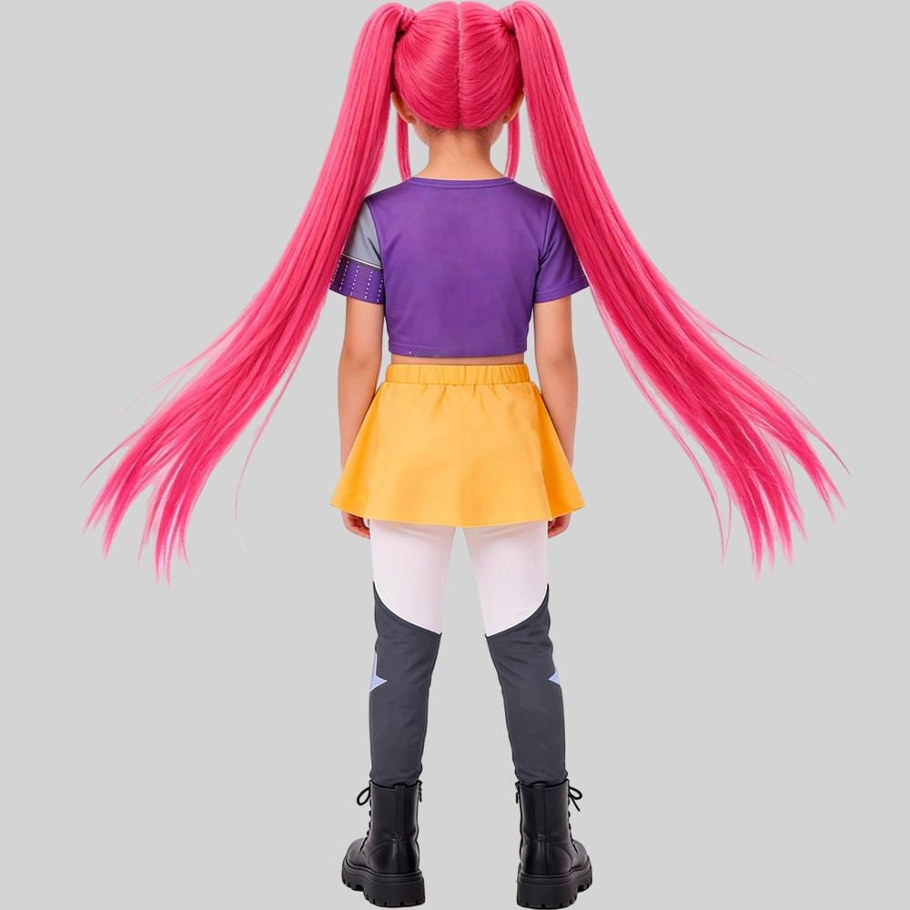 Fantasia Guerreiras KPop Infantil Mira ou Zoey pra Menina Cosplay
