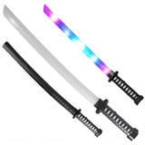 Brinquedo Espada Samurai Ninja Som E Luz Colorida Sensor De Movimento