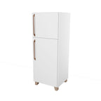 Mini Geladeira de Brinquedo Infantil MDF 15mm Design Moderno Branca Woodcore