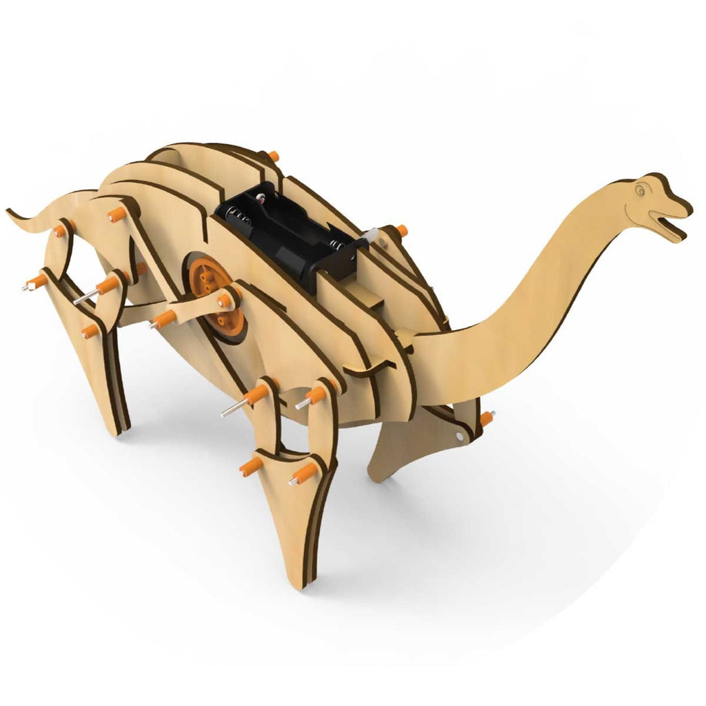 Kit de Robótica STEM Dinossauro Brachiosaurus MDF