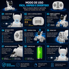 Robô Cão Interativo com Controle Remoto (BRANCO)
