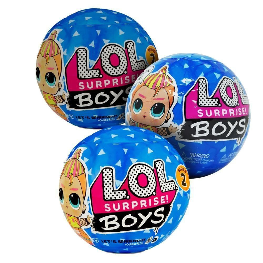 Kit 3 Bonecos LOL Surprise! Boys Série 2 Colecionáveis Candide