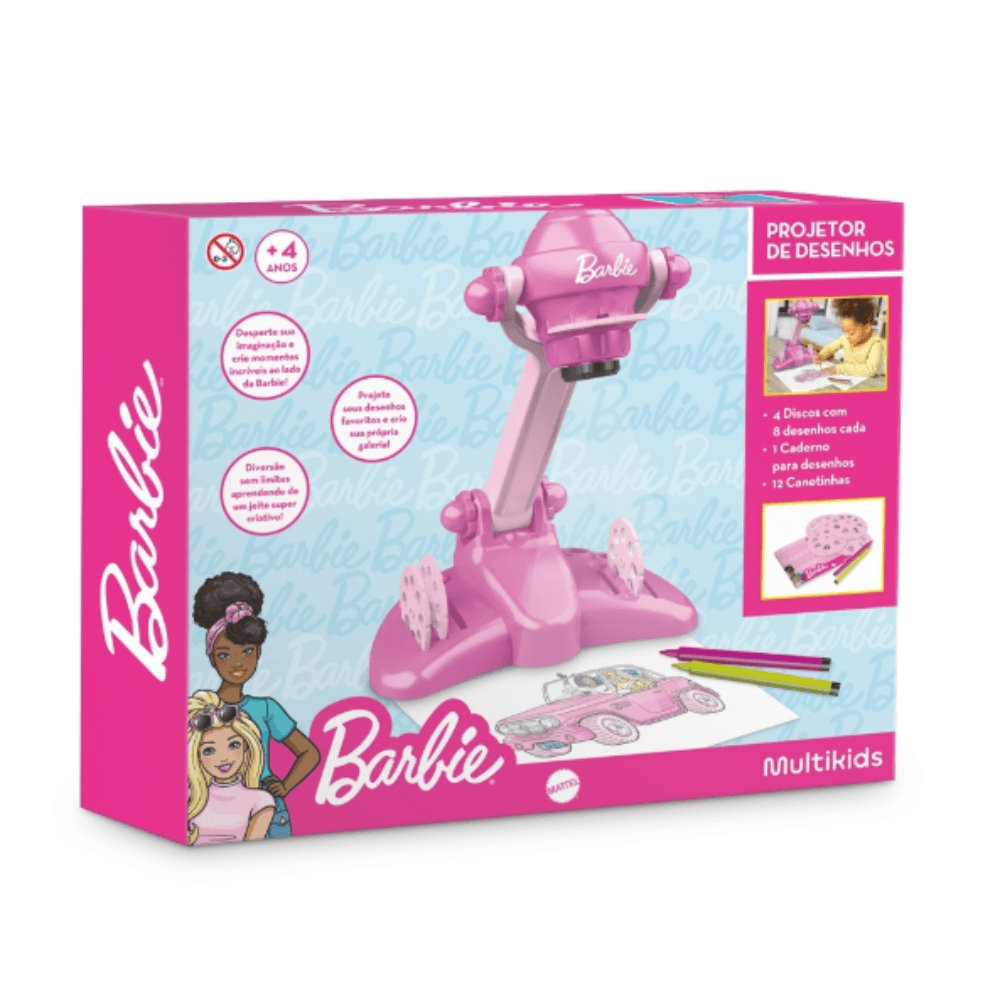 Projetor de Desenhos Barbie Multikids - BR2399