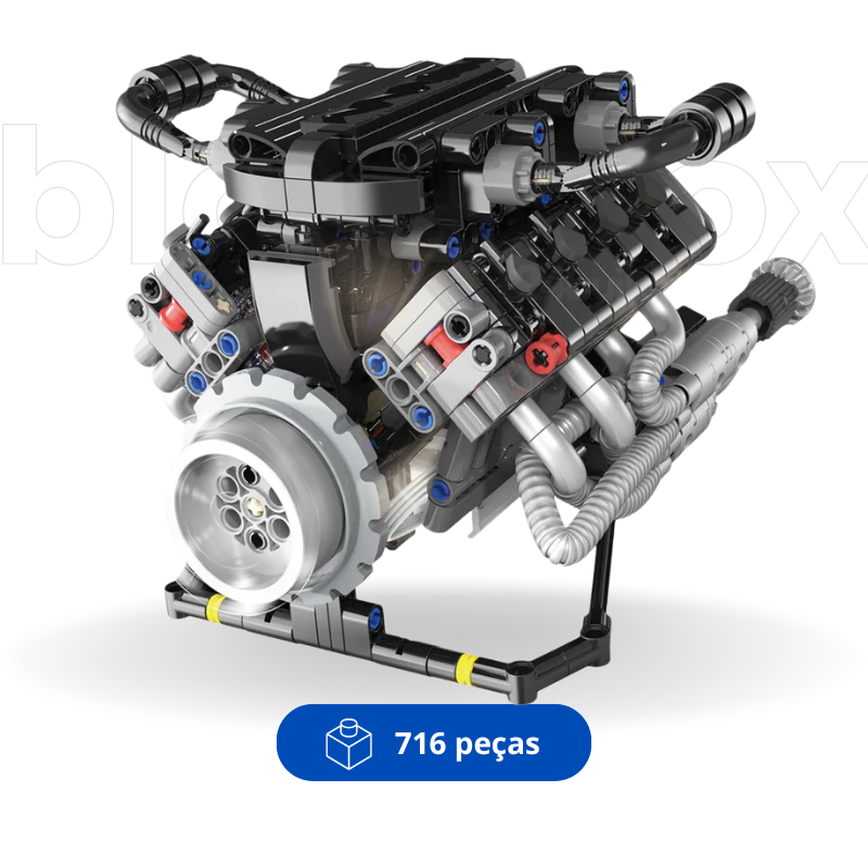 Motor V8 Engine Motorizado | 716PCS