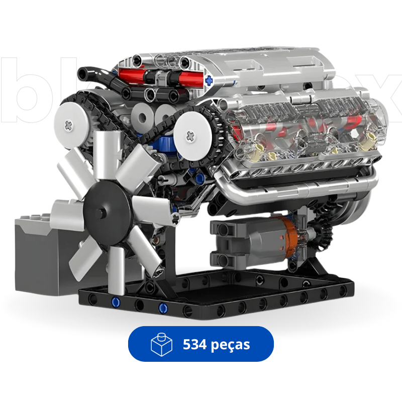 Motor V8 Mould King Motorizado | 534PCS