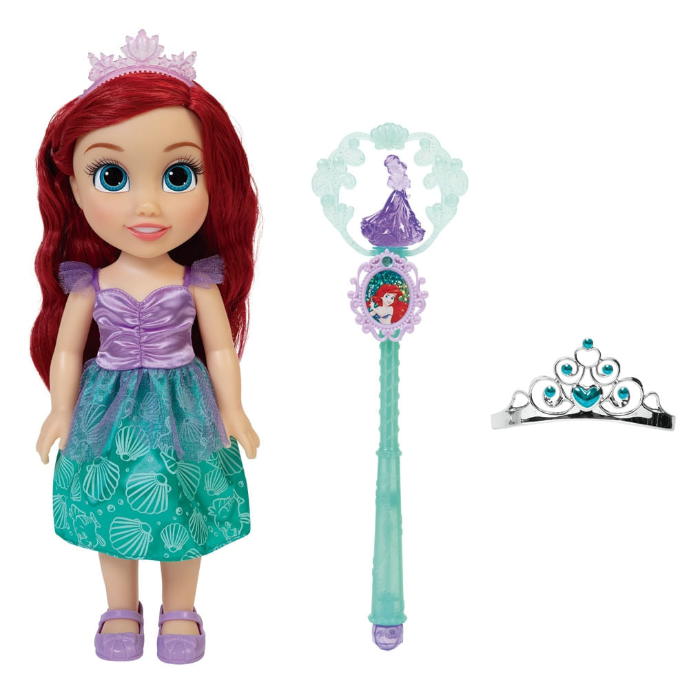 Boneca Princesas da Disney Multikids Ariel com varinha e tiara - BR1927OUT [Reembalado]