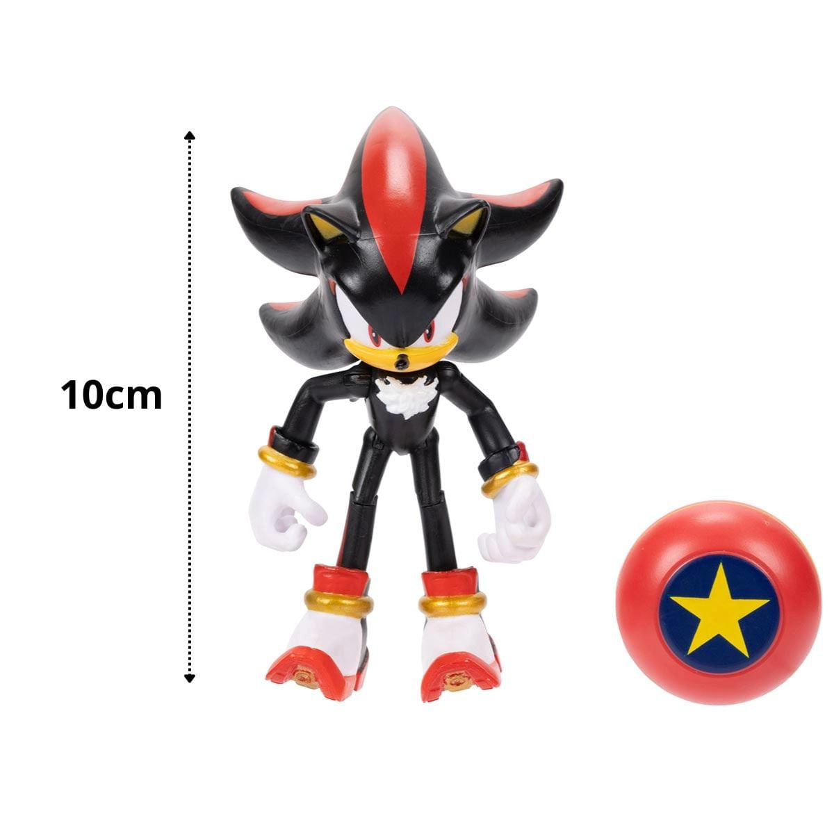 Boneco Articulável Shadow Sonic 3 Sunny com 11 Pontos de Articulação e Mola Estrela