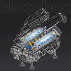 Italian V12 Hypercar Motorizado | 1240PCS