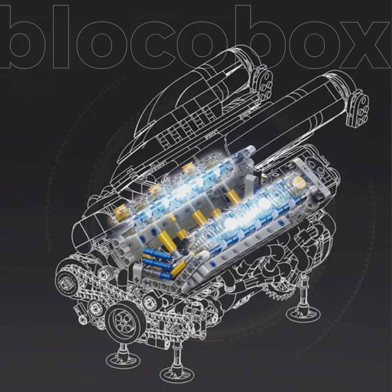 Italian V12 Hypercar Motorizado | 1240PCS