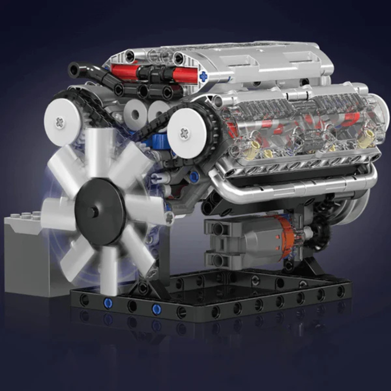 Motor V8 Mould King Motorizado | 534PCS