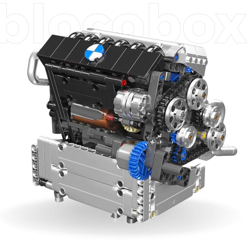 Motor Inline-6 German Motorizado | 744PCS