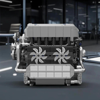 Motor Inline-6 German Motorizado | 744PCS