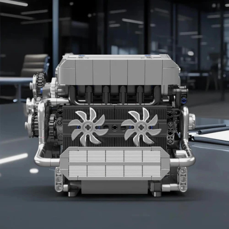 Motor Inline-6 German Motorizado | 744PCS