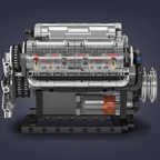 Motor V8 Mould King Motorizado | 534PCS