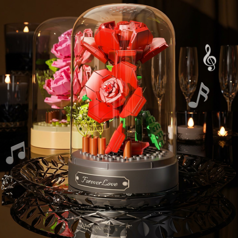 Flores de  Rosas Vermelhas Eternas | 317 PCS